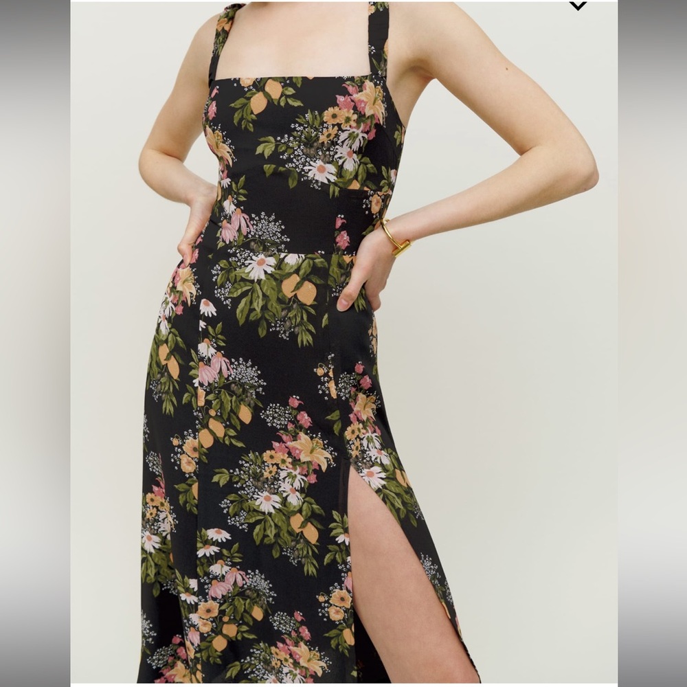 Reformation Dominique Floral Midi Dress